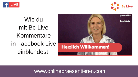 Wie du Kommentare & Fragen auf Facebook Live direkt ins Bild einblendest